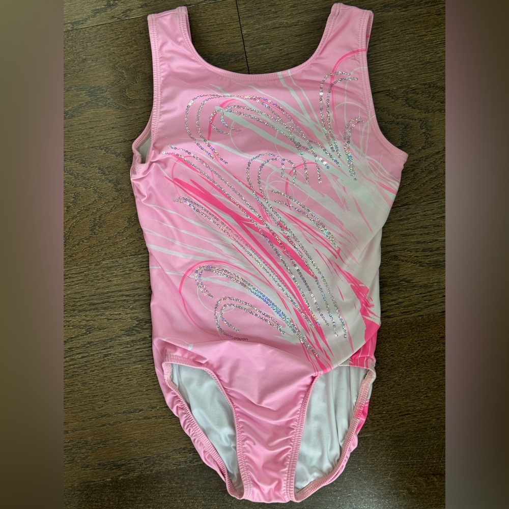 Boast Pink Swirl Gymnastics Leotard